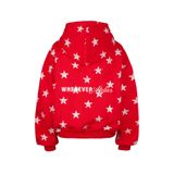“WHENEVER” STAR GIRL HOODIE / RED
