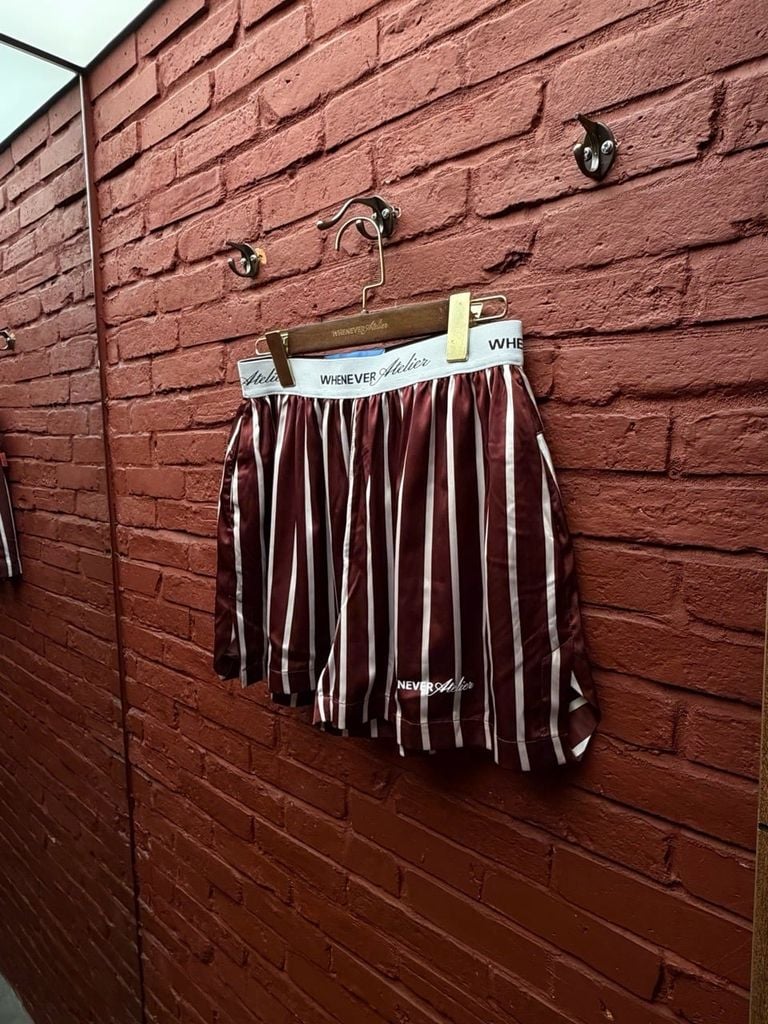“WHENEVER” QUẦN SATIN PAJAMA SHORTS / RED