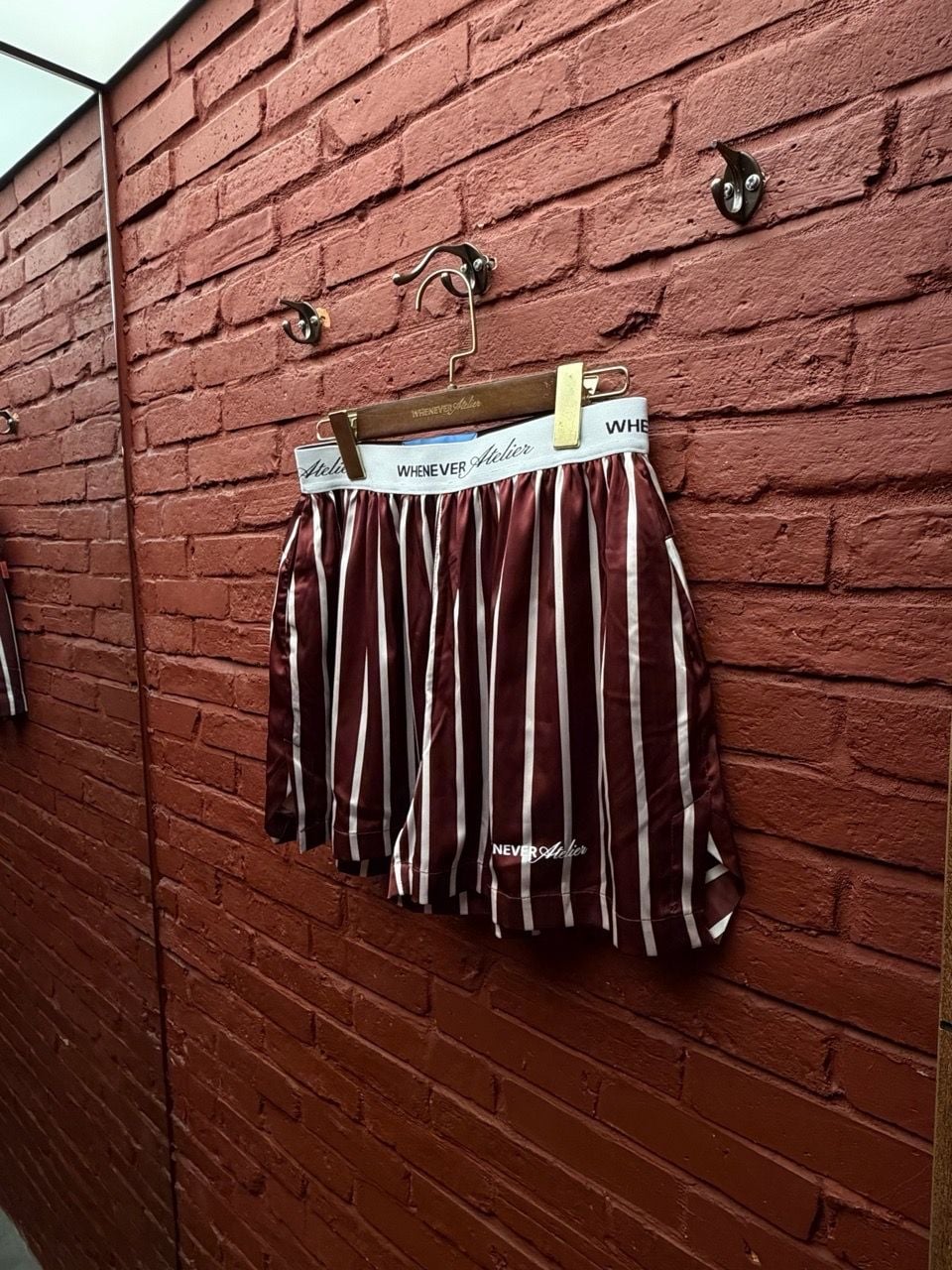 “WHENEVER” QUẦN SATIN PAJAMA SHORTS / RED