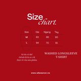 “WHENEVER” WASHED LONGSLEEVE T-SHIRT / GREY