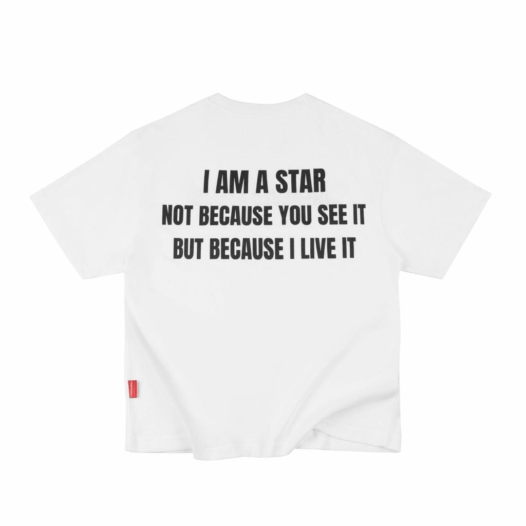 ÁO "WHENEVER " STAR MANIFESTO T-SHIRT/ WHITE