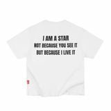 ÁO "WHENEVER " STAR MANIFESTO T-SHIRT/ WHITE
