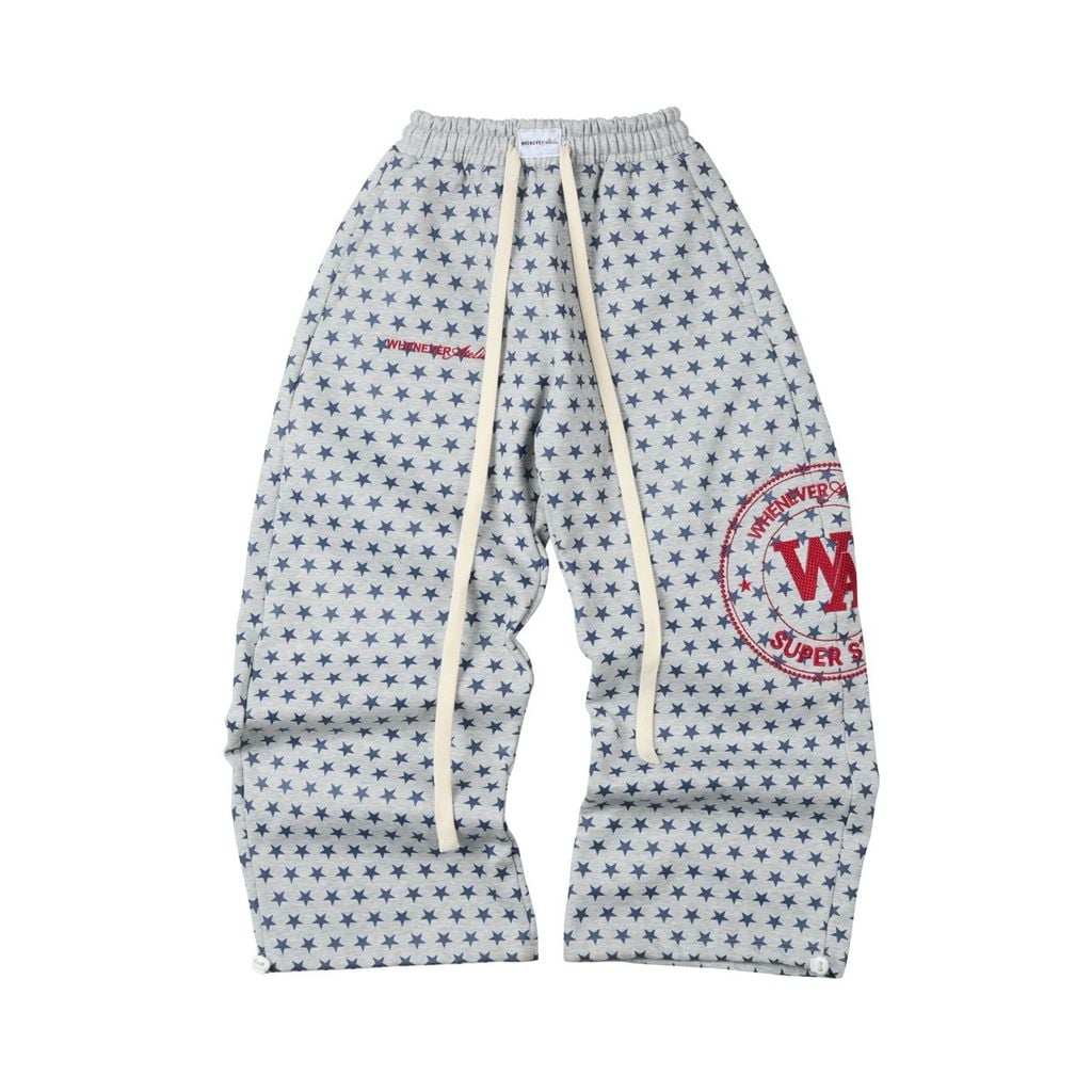 “WHENEVER” SUPER STAR SWEATPANTS / PREMIUM GREY