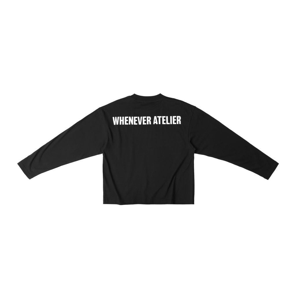 ÁO “WHENEVER” LITTLE BEAR LONGSLEEVES T-SHIRT / BLACK