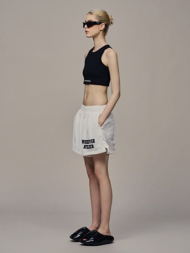 QUẦN NGẮN “WHENEVER” SS26 BASIC SHORTS / WHITE
