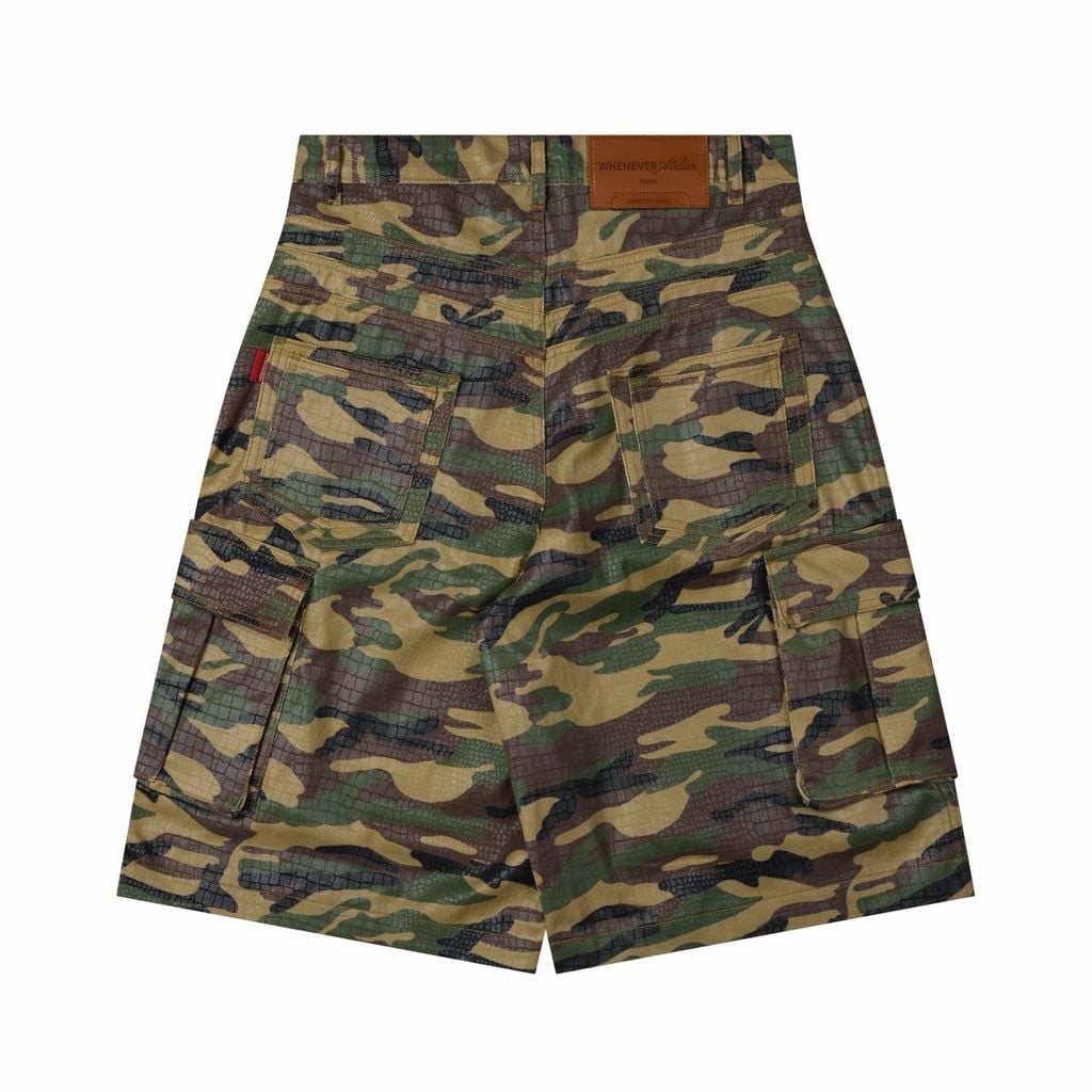 QUẦN “WHENEVER” CROC CAMO BAGGY SHORTS