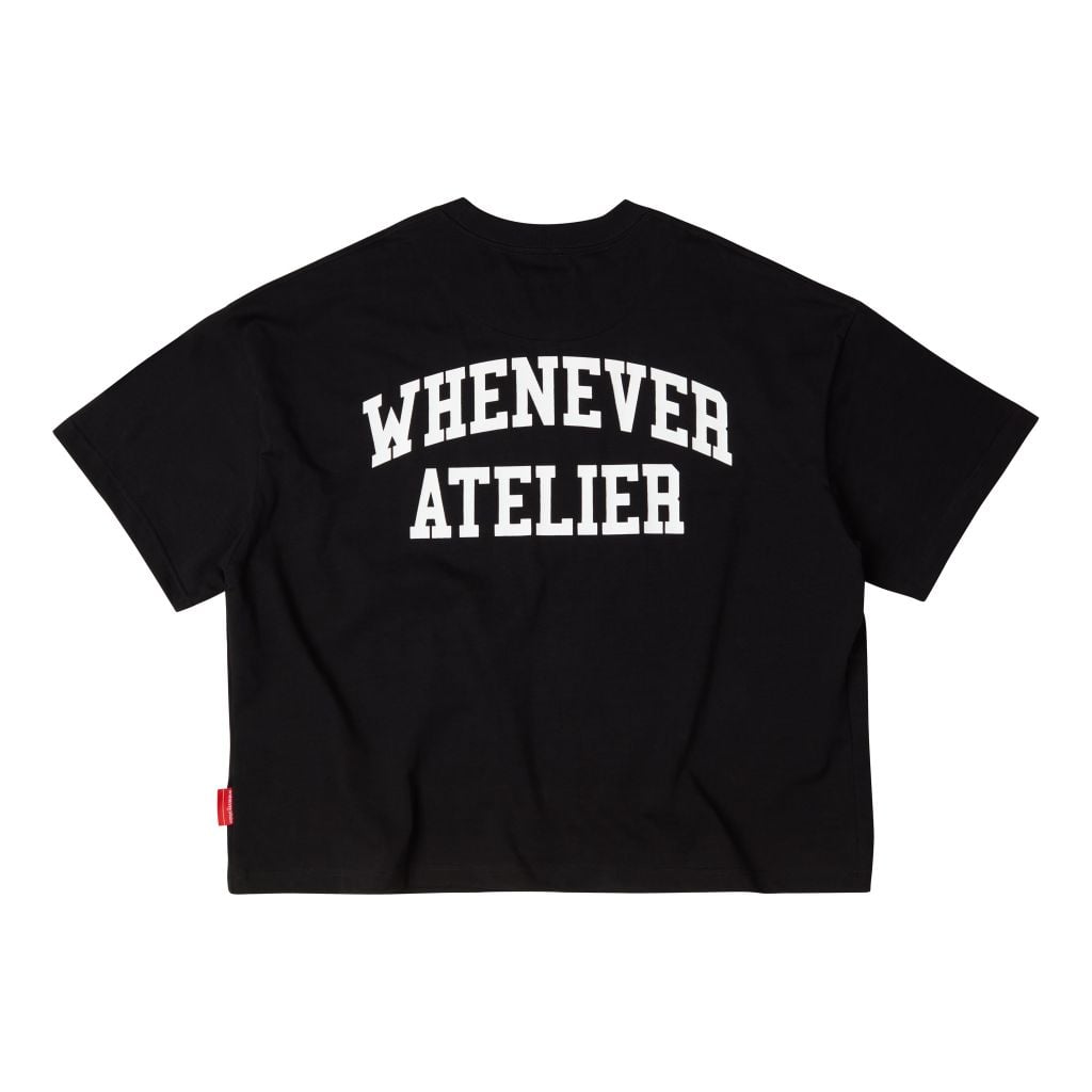 “WHENEVER” NY BASIC T-SHIRT / BLACK
