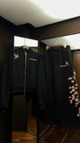ÁO KHOÁC “WHENEVER” SAKURA EMBROIDERED ZIP-UP HOODIE/ BLACK
