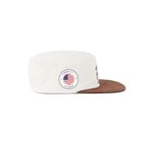 "WHENEVER " LA SUEDE PILLBOX CAP / BROWN
