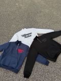 ÁO “WHENEVER” LOGO HALF-ZIP SWEATSHIRT / BLACK