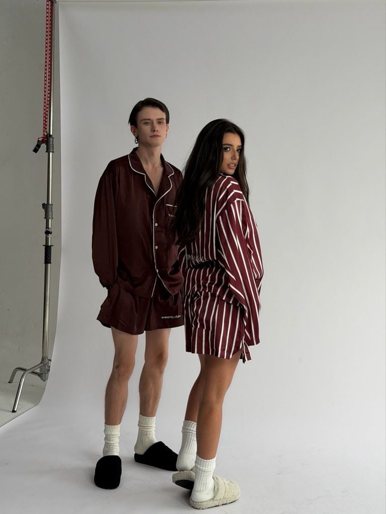 “WHENEVER” QUẦN SATIN PAJAMA SHORTS / RED