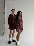 “WHENEVER” QUẦN SATIN PAJAMA SHORTS / RED