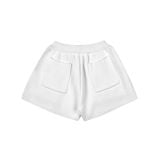QUẦN DỆT KIM "WHENEVER" BASIC LOGO KNIT SHORTS / WHITE