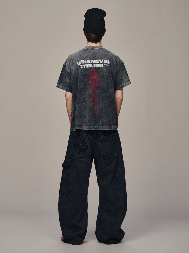 ÁO "WHENEVER" ARC LOGO T-SHIRT / BLACK