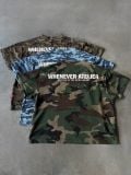 ÁO “WHENEVER” WAFFLE CAMO T-SHIRT / GREEN