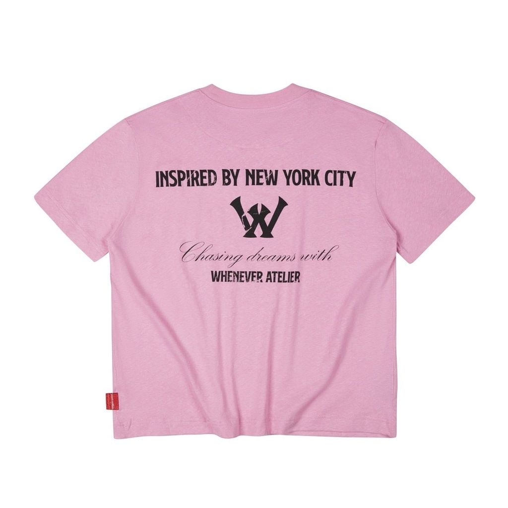 “WHENEVER“ CLOUDLINE T-SHIRT / PINK DUST