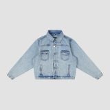 “WHENEVER” BASIC DENIM JACKET / WASH BLUE