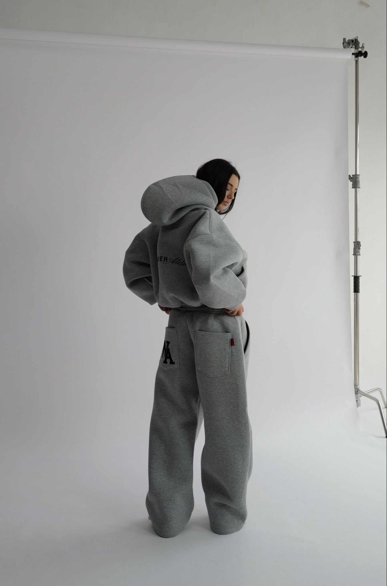 “WHENEVER” ATELIER ORIGIN HOODIE / PREMIUM GREY