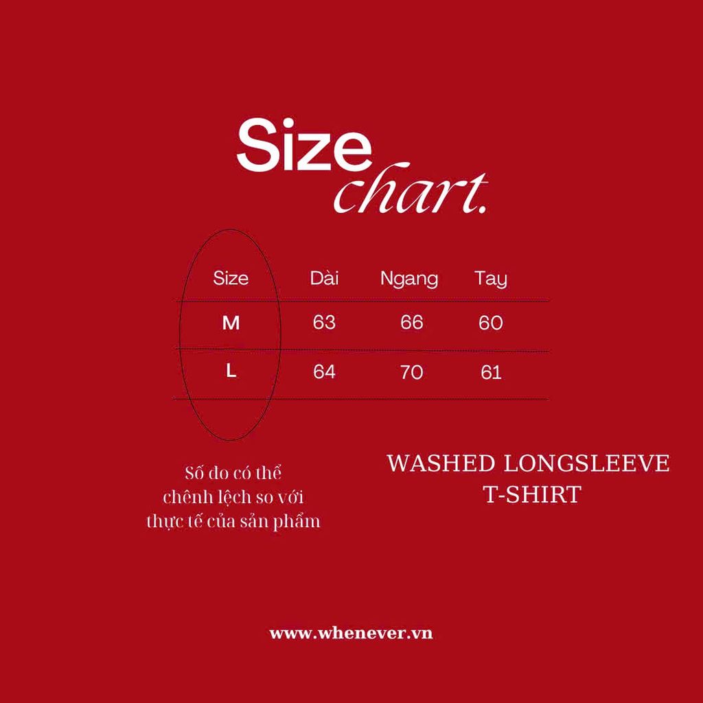 “WHENEVER” WASHED LONGSLEEVE / BLACK