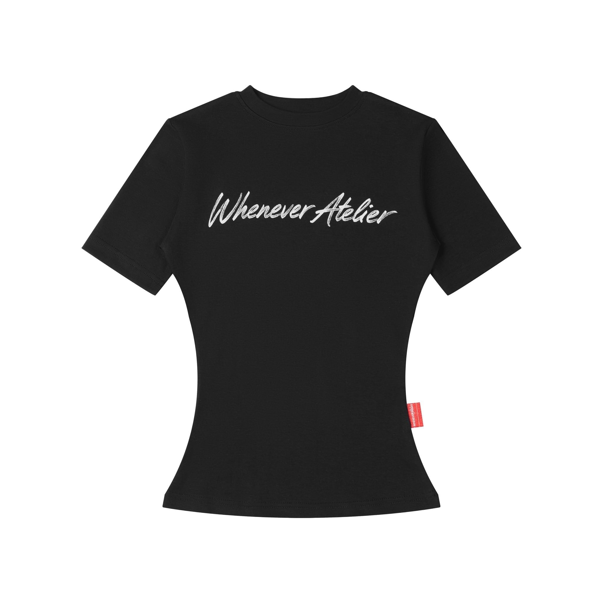 ÁO “WHENEVER” SCRIPT BABY TEE / BLACK
