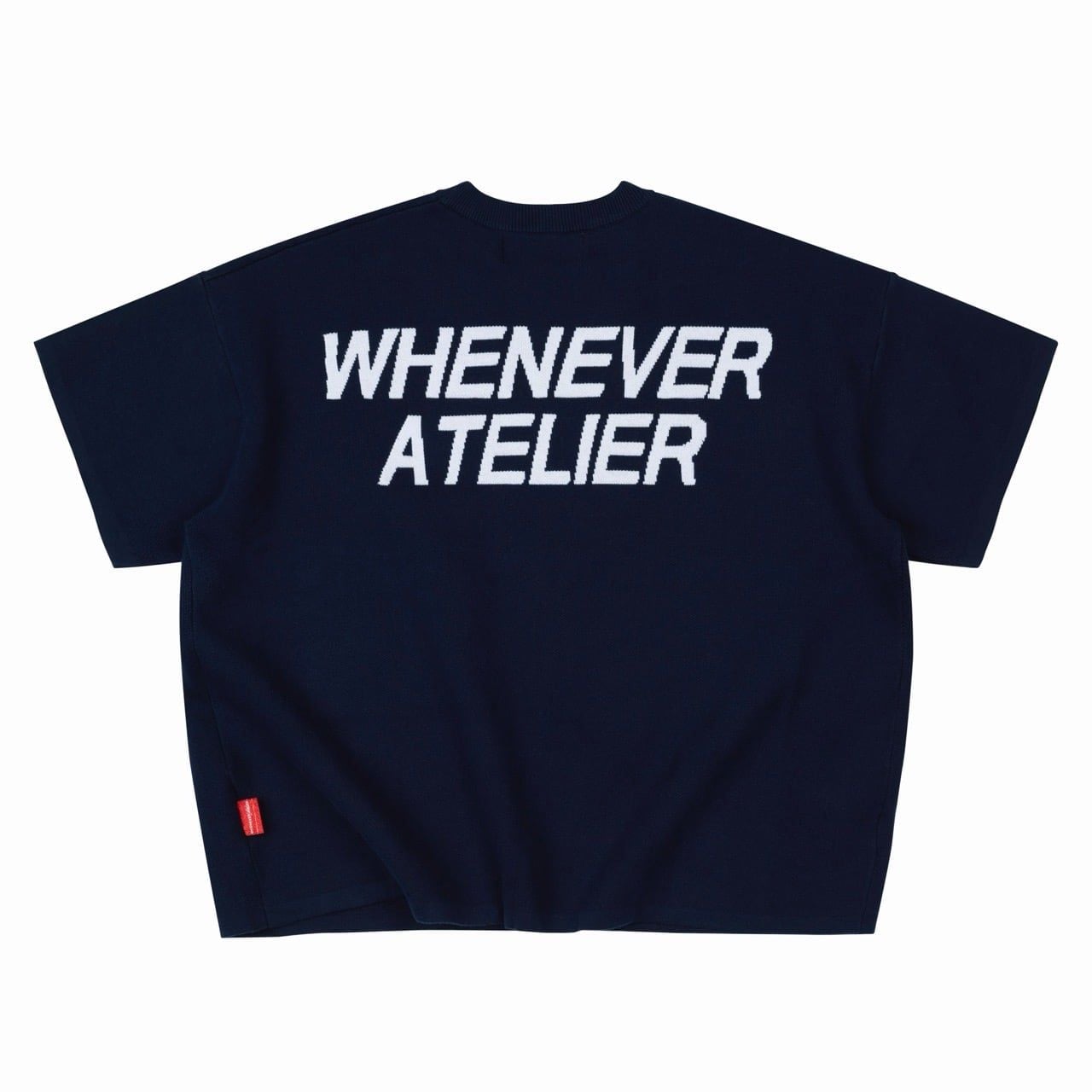 ÁO DỆT LEN “ WHENEVER “ SIGNATURE KNIT T - SHIRT / NAVY