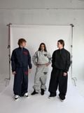 ÁO “WHENEVER” LOGO HALF-ZIP SWEATSHIRT / NAVY