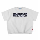ÁO DỆT LEN “ WHENEVER “ SIGNATURE KNIT T - SHIRT / WHITE