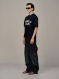 QUẦN DÀI "WHENEVER" DOUBLE-KNEE LEATHER PANTS / BLACK