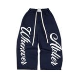 “WHENEVER” WA SWEATPANTS / NAVY
