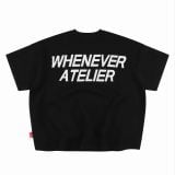 ÁO DỆT LEN “ WHENEVER “ SIGNATURE KNIT T - SHIRT / BLACK