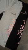 QUẦN DÀI “WHENEVER” SAKURA EMBROIDERED SWEATPANTS/ BLACK