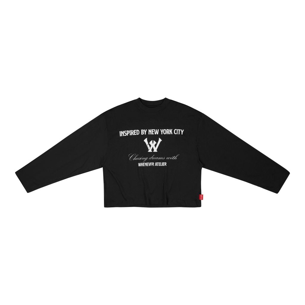 “WHENEVER“ CLOUDLINE LONGSLEEVE / BLACK FADED