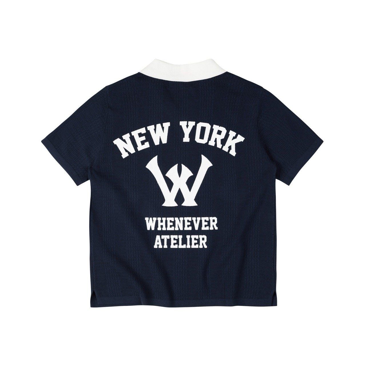 “WHENEVER” WA POLO SHIRT / NAVY