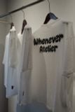 ÁO “WHENEVER” FUZZY LOGO TEE/ WHITE