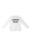 ÁO DỆT LEN TAY DÀI "WHENEVER" STAR BOY LONG SLEEVE T-SHIRT/ WHITE