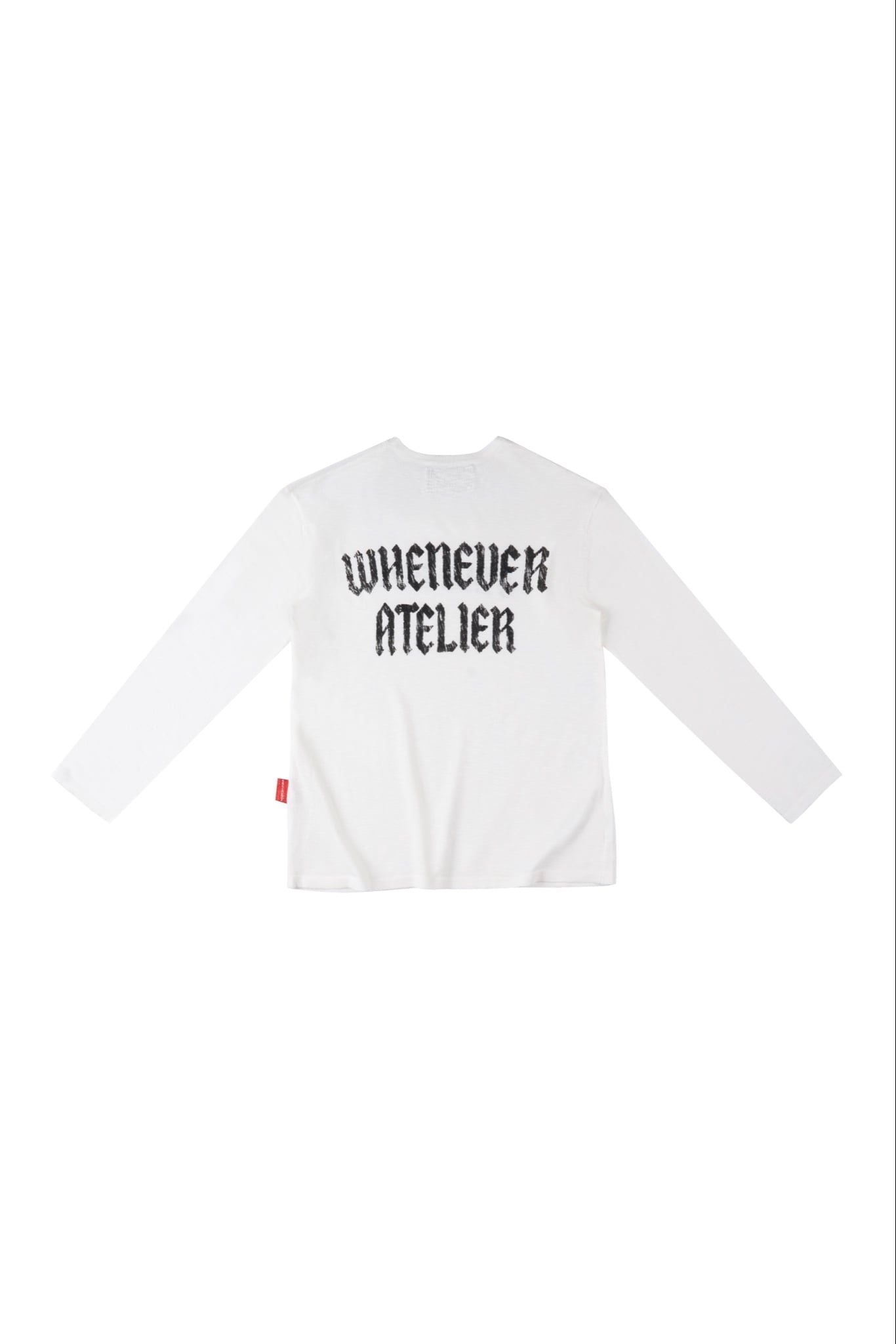 ÁO DỆT LEN TAY DÀI "WHENEVER" STAR BOY LONG SLEEVE T-SHIRT/ WHITE