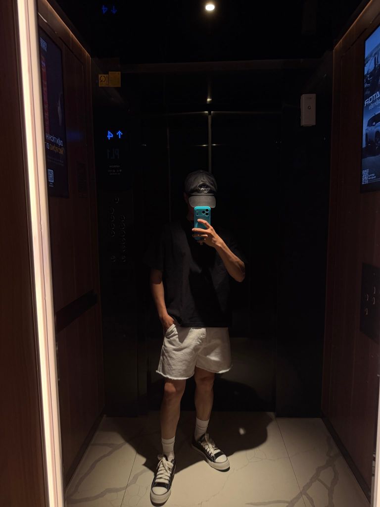 Áo "WHENEVER" SS26 BLANK T-SHIRT / BLACK