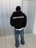 ÁO KHOÁC "WHENEVER" BASIC ZIP-UP HOODIE SS26 / BLACK