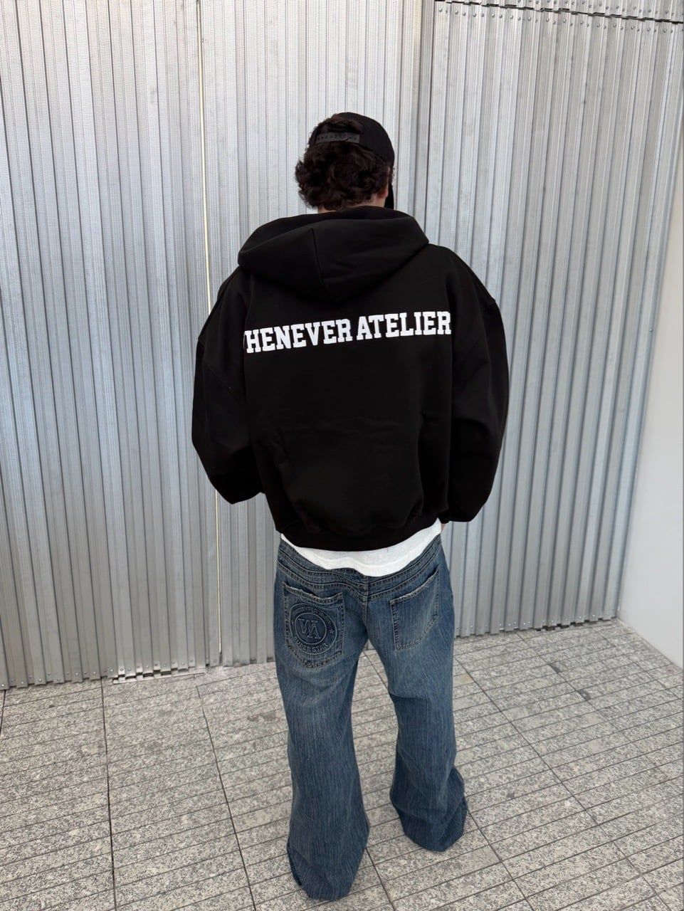 ÁO KHOÁC "WHENEVER" BASIC ZIP-UP HOODIE SS26 / BLACK