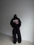 QUẦN DÀI “WHENEVER” SAKURA EMBROIDERED SWEATPANTS/ BLACK