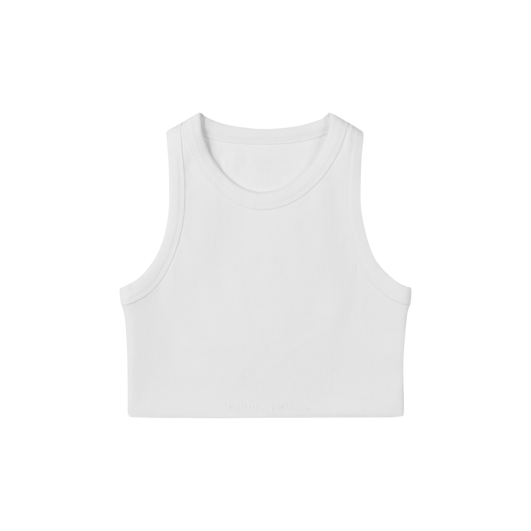 "WHENEVER" SOFT TANK TOP / WHITE