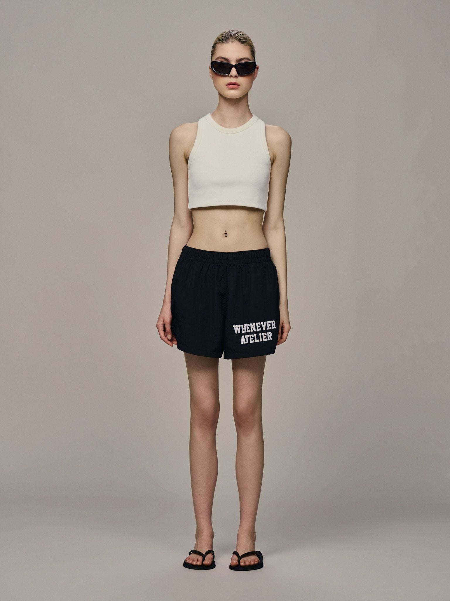QUẦN NGẮN “WHENEVER” SS26 BASIC SHORTS / BLACK