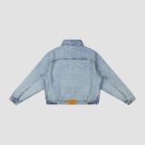 “WHENEVER” BASIC DENIM JACKET / WASH BLUE