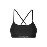 "WHENEVER" BASIC RACERBACK BRA / BLACK