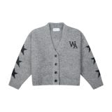 “WHENEVER” STAR CARDIGAN / GREY