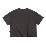 "WHENEVER" SS25 BLANK T-SHIRT / DARK BROWN