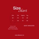 “WHENEVER” KNIT SWEATER / NAVY