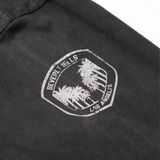 “WHENEVER” SPARKLE WASHED T-SHIRT / BLACK