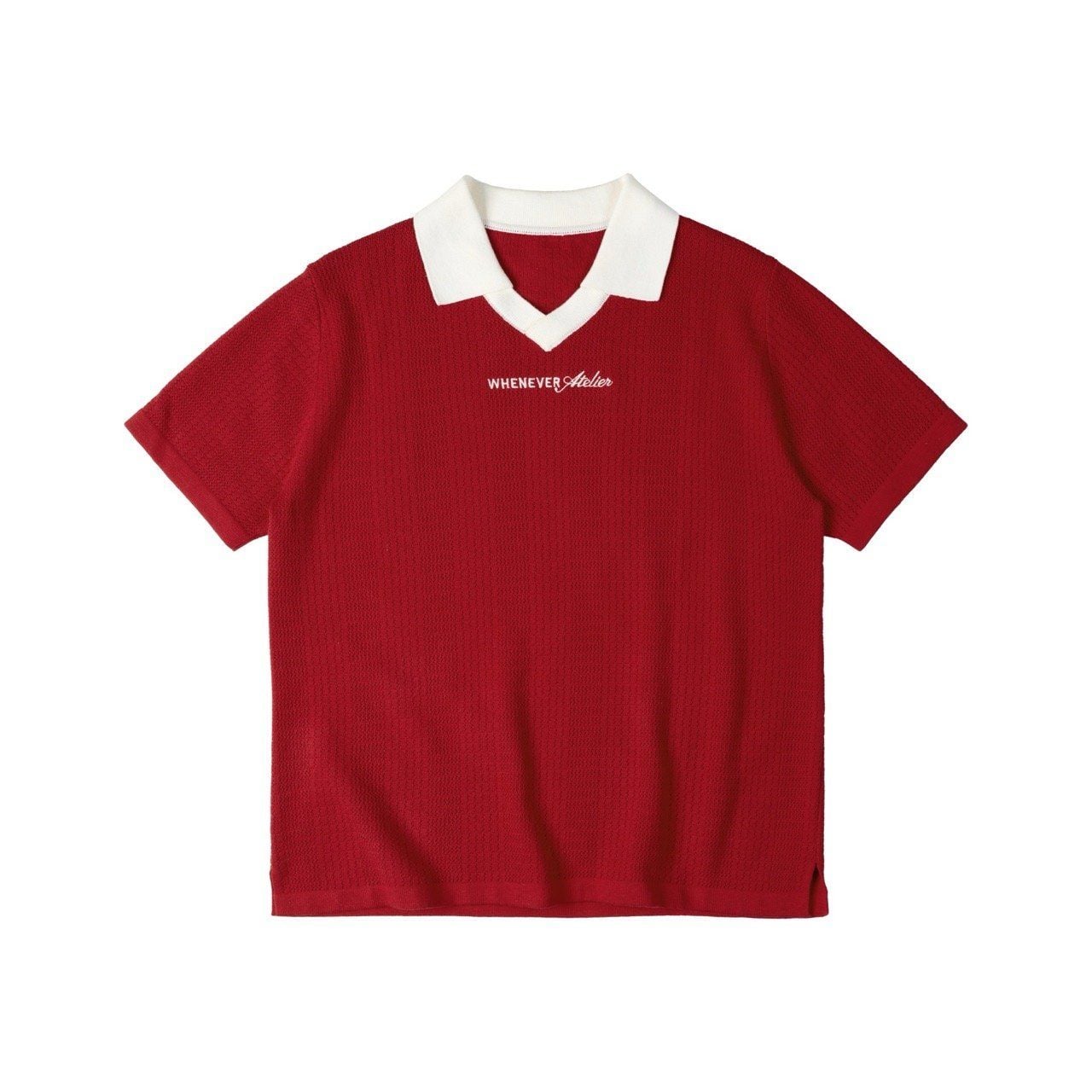 “WHENEVER” WA POLO SHIRT / RED