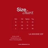 “WHENEVER” LA HOODIE ZIP / PREMIUM GREY